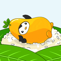 Sticky Rice Hello GIF by Pudgy Penguins